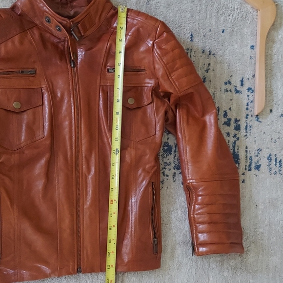 Custom made genuine leather moto jacket - Picture 8 of 10